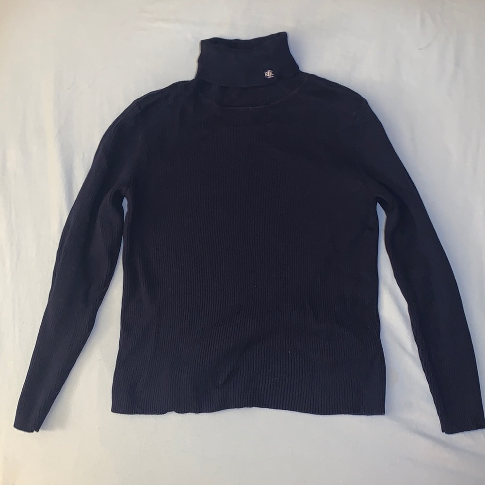 Ralph Lauren 100% cotton turtleneck Navy Blue